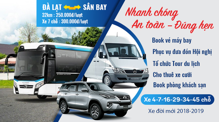 Cho thuê xe du lịch Đà Lạt, xe dịch vụ Đà Lạt giá rẻ